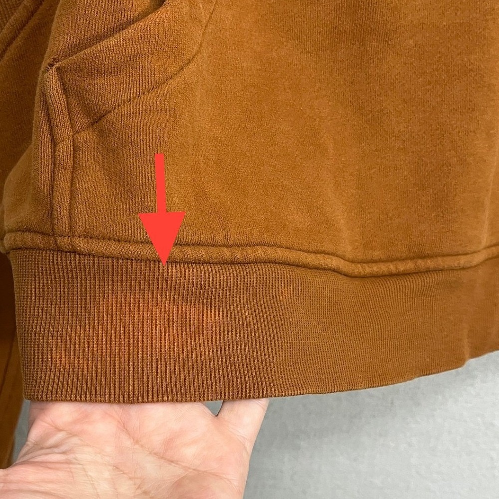 Lululemon Scuba Oversized Half Zip Hoodie Copper Brown XL/XXL LW3DM4S - Picture 8 of 11